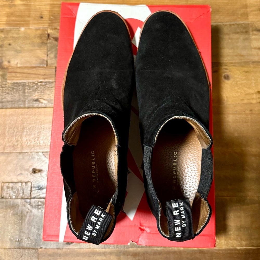 New Republic Black Suede Chelsea Boots - Picture 4 of 5